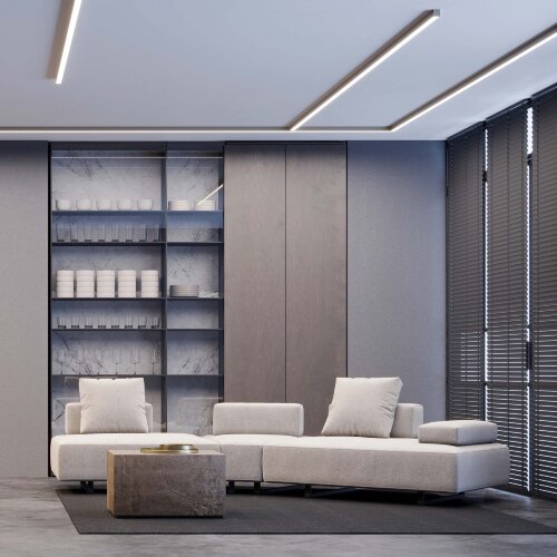 Профиль SL-LINE-5050-LW-2000 ANOD OLIVE GREY (Arlight, Алюминий) - фото 6