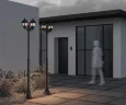 Садово-парковый светильник Аббатская дорога / Abbey Road E27х3 60Вт IP 44 (Черный) O003FL-03B - фото 7