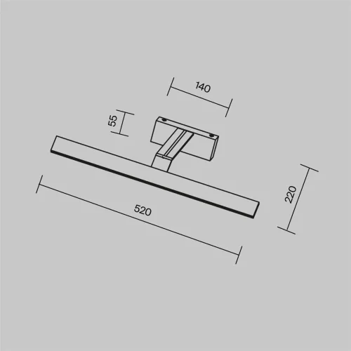 Подсветка Декарт / Decart 4000К 12Вт (Черный) MIR010WL-L12B4K - фото 5