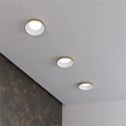 Встраиваемый точечный светильник 112 MR16 белый/золото - фото 6