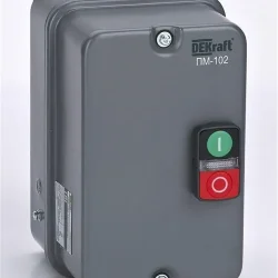 Пускатель электромагнитный 12А AC380/400В 50/60Гц в метал. оболочке DEKraft 23641DEK