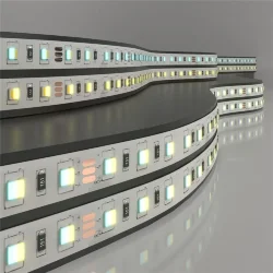Светодиодная лента 24 В 10 Вт/м 60 LED/м 5050 IP20, MIX теплый белый 3300K/холодный белый 6500K, 5 м Лента светодиодная 24V 10W 60LED 5050 IP20 MIX теплый белый/холодный белый, 5м (053674)