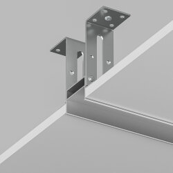 Закладной профиль для встраиваемого монтажа однофазного трека 2м, Denkirs TR3020-AL