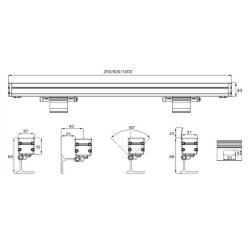 Линейный архитектурный светодиодный светильник LL-Linear-A-12 (18, 24)