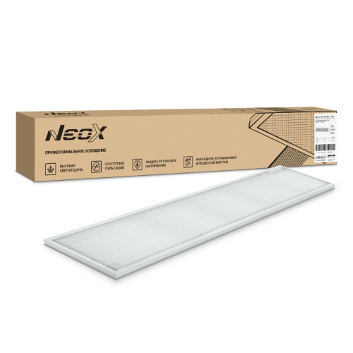 Панель светодиодная универсальная ДВО-01 4565-ПРИЗМА 45Вт 6500К IP40 1195x180х19мм NEOX - Фото