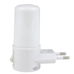 DTL-312 Светлячок-White Светильник-ночник, Механический выключатель, Белый