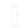 Ландшафтный светильник IP54 1532 TECHNO LED серый - фото 4