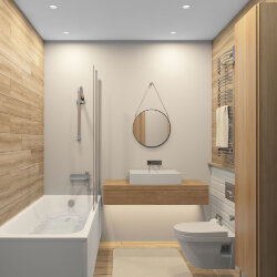 Встраиваемый влагозащищенный светильник, IP 65, 10 Вт, GU5.3, LED, белый, пластик, Denkirs DK3103-WH