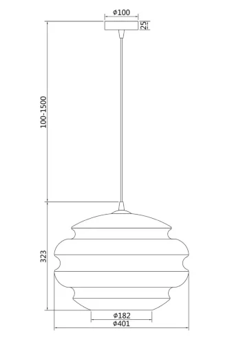 Подвесной светильник Ruche E27x1 (Хром) - фото 4