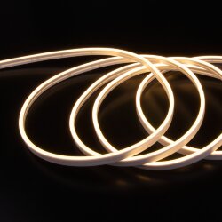 Светодиодный гибкий неон 24 В 10 Вт/м 120 Led/м 2835 IP65, теплый белый 3300K, 5м 24V 10W 120Led 2835 IP65