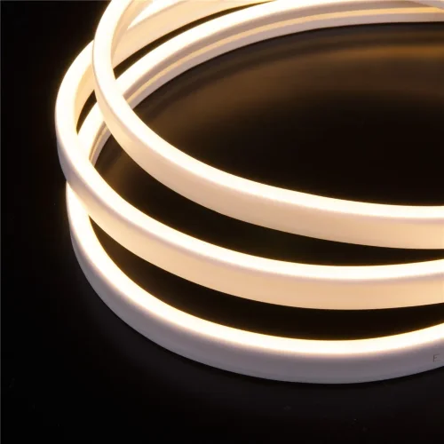 Светодиодный гибкий неон 24 В 10 Вт/м 120 Led/м 2835 IP65, теплый белый 3300K, 5м 24V 10W 120Led 2835 IP65 - фото 2