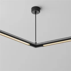 Угловой коннектор 120° для системы Shelf с вводом питания (Черный)