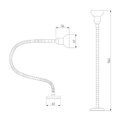 Подсветка галогенная 1214 MR16 хром (023769)