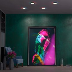 Светильник встраиваемый светодиодный (три сценария работы) «Novotech» 359010, серия: SPAN (встраиваемый) - RGB динамическая подсветка