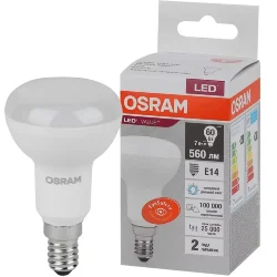 Лампа светодиодная R50 LV 7SW/6500K (=60W) E14 230V | LED Value 2Y | - OSRAM