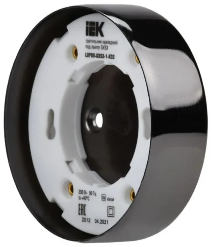 Светильник накладной под лампу GX53 черн. IEK LUPB0-GX53-1-K02 - фото