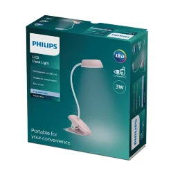 Светильник светодиодный настольный 3W/4000K | Розовый | Donutclip DSK201 USB | - PHILIPS