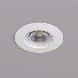 Встраиваемый светильник, IP 20, 10 Вт, GU5.3, LED, белый, пластик, Denkirs DK3028-WH