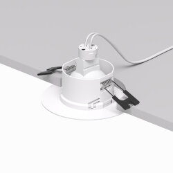 Встраиваемый светильник, IP 20, 10 Вт, GU5.3, LED, белый, пластик, Denkirs DK3028-WH