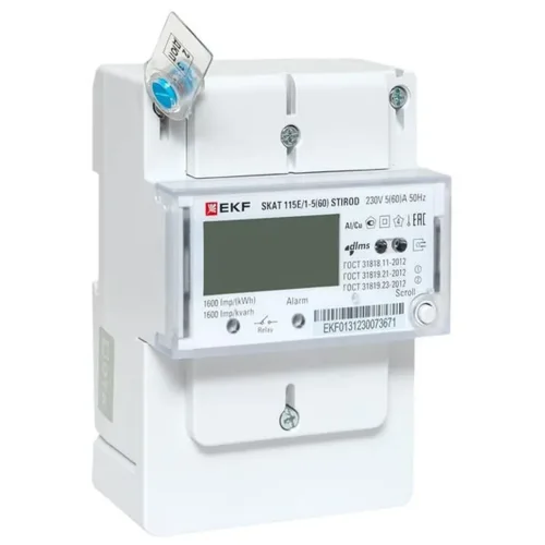 Счетчик SKAT 115E/1-5(60) STIROD 1ф 2т МСК+0 EKF 11503R - фото
