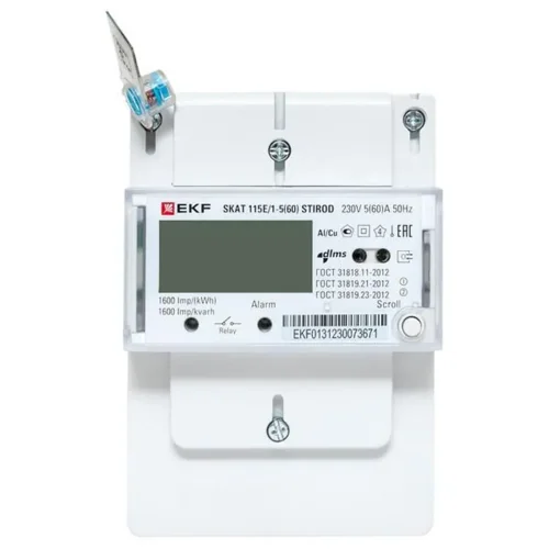 Счетчик SKAT 115E/1-5(60) STIROD 1ф 2т МСК+0 EKF 11503R - фото 2