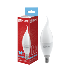 Лампа светодиодная LED-СВЕЧА НА ВЕТРУ-VC 14Вт 230В E14 6500K 1330Лм IN HOME