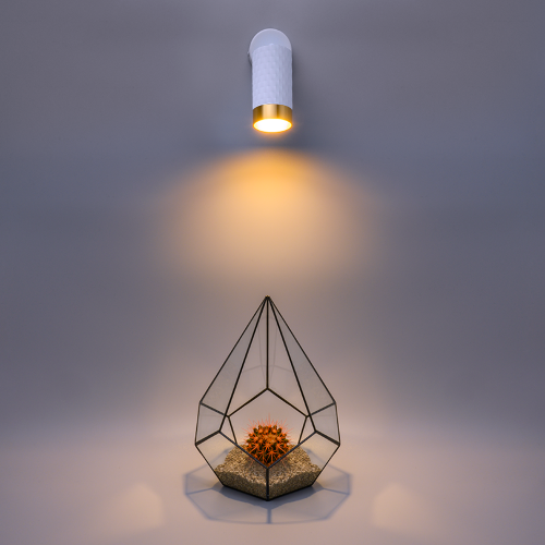 Светильник WOLTA WSL-GU10/S10WG под лампу GU10 Белый / Золотой CELLA - фото 5.