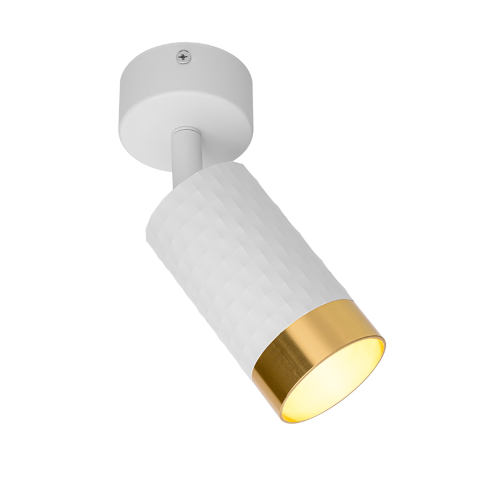 Светильник WOLTA WSL-GU10/S10WG под лампу GU10 Белый / Золотой CELLA - фото 7.