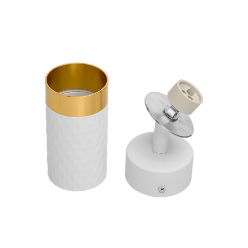 Светильник WOLTA WSL-GU10/S10WG под лампу GU10 Белый / Золотой CELLA - фото 7.