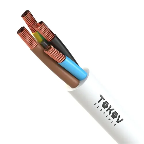 Провод TOKOV ELECTRIC ПВС 4х0.75(3х0.75+1х0.75) 380В Б (уп.100м) 1945526 - фото