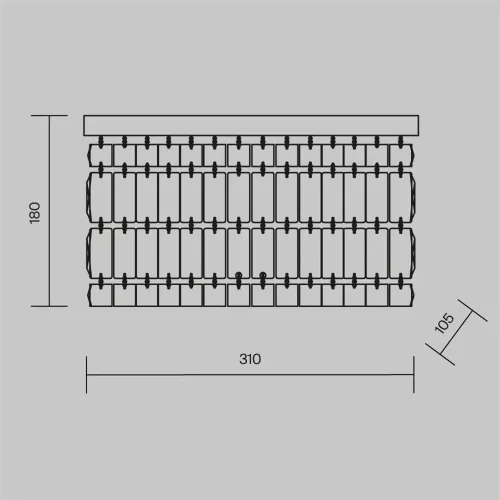 Настенный светильник (бра) Dune E14х60 (Золото) - фото 3
