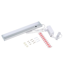 ULI-F41-5.5W-4200K-DIM SENSOR IP20 SILVER Панель линейная светодиодная ультратонкая, с бесконтактным выключателем, 300х53х14мм, 280Lm, Серебристый