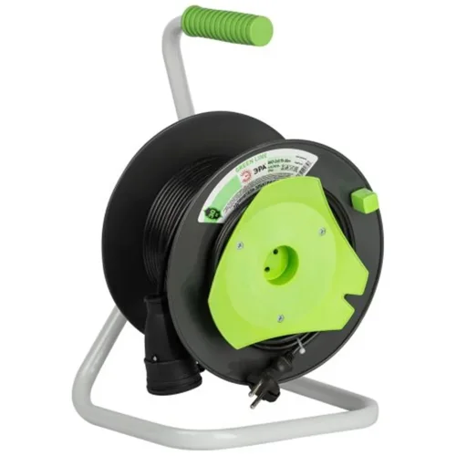 Удлинитель на пластик. катушке 1х30м без заземл. GAZ-2x0.75-30m Greenline ПВС 2х0.75 Эра Б0065111 - фото 3