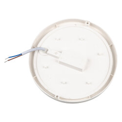 ULW-Q227 24W-6500К IP65 WHITE Светильник светодиодный влагозащищенный, Круг, Дневной свет 6500K, Диаметр 195 мм, Корпус белый