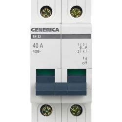 Выключатель нагрузки (мини-рубильник) 2п 40А ВН-32 GENERICA MNV15-2-040