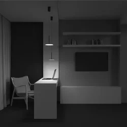 Подвесной светильник Plato 3000К 12Вт 120° (Черный)