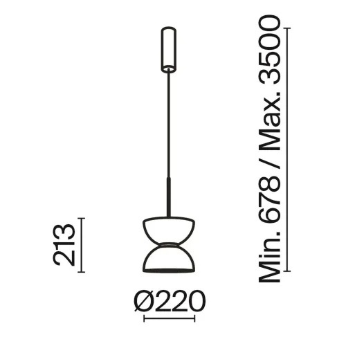 Подвесной светильник Kyoto 3000К 11Вт (Белый) - фото 2