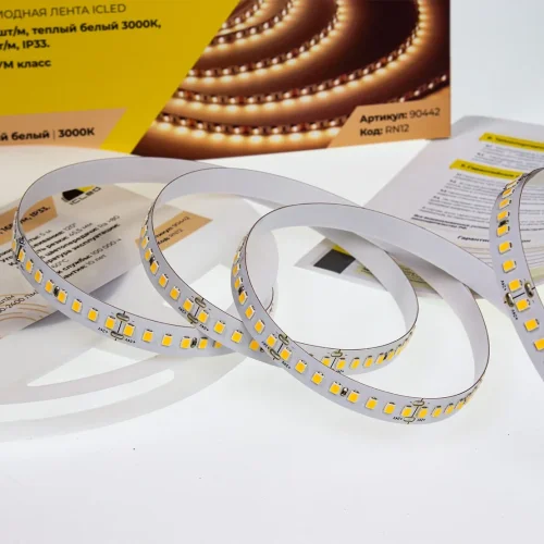 Светодиодная лента Class Premium, 2835, 176 led/m, warm white, 24V, IP33, RN12 - фото II