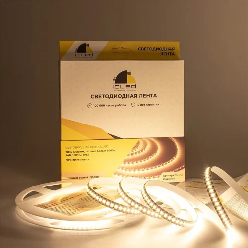 Светодиодная лента Class Premium, 2835, 176 led/m, warm white, 24V, IP33, RN12 - фото I