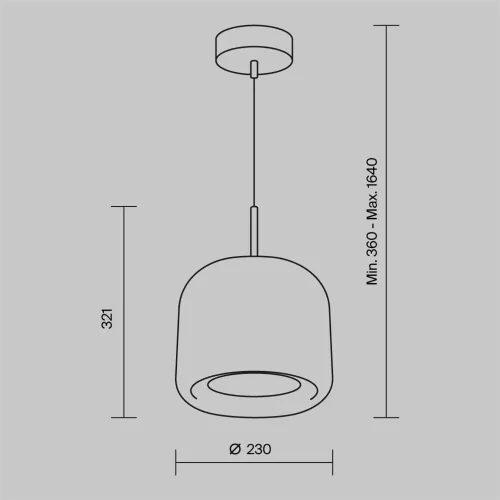 Подвесной светильник Madmen 3000K 6Вт (Латунь) - фото