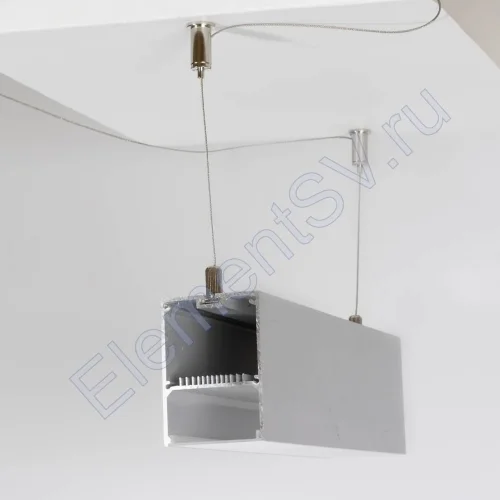 Алюминиевый профиль 203 (2000х50х70мм с рассеивателем) - фото.