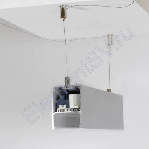 Алюминиевый профиль 203 (2000х50х70мм с рассеивателем) - фото 2.