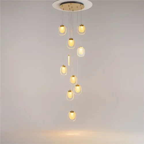 Подвесной светильник Biology 3000К 30Вт (Латунь) - фото 12