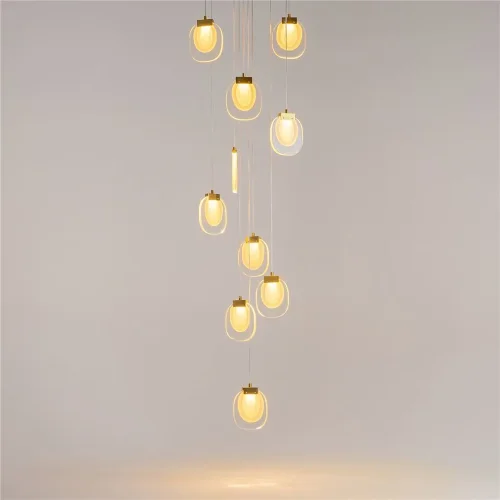 Подвесной светильник Biology 3000К 30Вт (Латунь) - фото 14