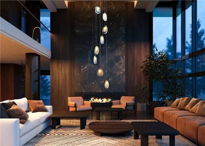 Подвесной светильник Biology 3000К 30Вт (Латунь) - фото 2