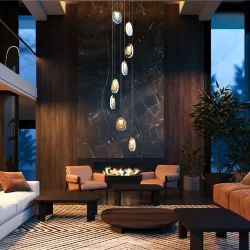 Подвесной светильник Biology 3000К 30Вт (Латунь)