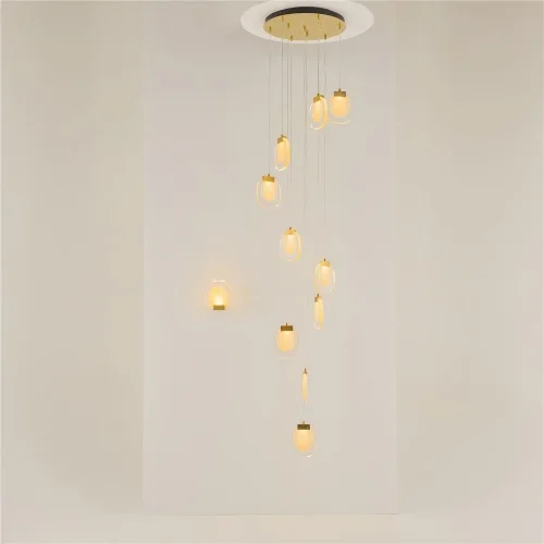 Подвесной светильник Biology 3000К 30Вт (Латунь) - фото 13