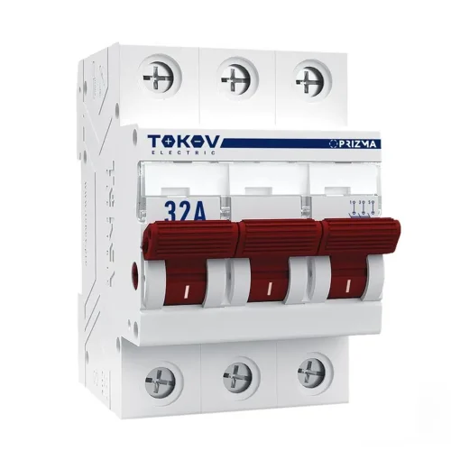 Выключатель нагрузки модульный 3п 32А PRIZMA TOKOV ELECTRIC TKE-PZ60-MDSI-3-32 - фото