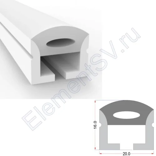 Cиликоновая оболочка T2016 S10 (20*16mm, pcb 10mm) - фото.