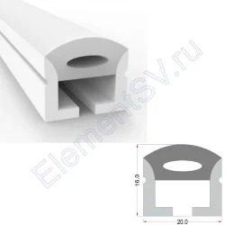 Cиликоновая оболочка T2016 S10 (20*16mm, pcb 10mm)